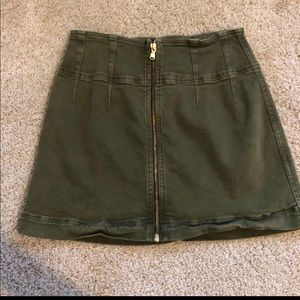 Free People Green Skirt